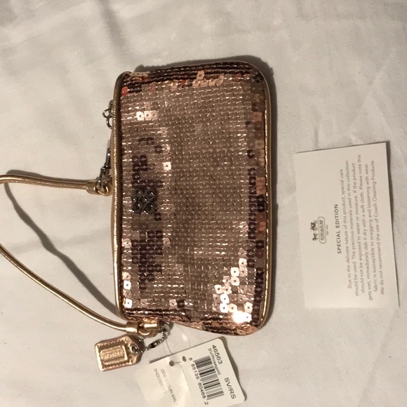 Coach Sequin Wristlet - Picture 6 of 10